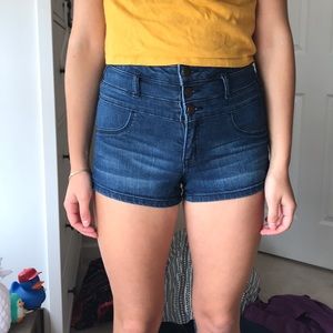 Denim shorts
